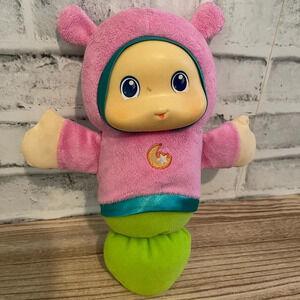 Playskool Little girl pink glow up lullaby music playing toy worm